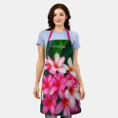 Hawaiian Plumeria Frangipani Flowers Garden Schort (Gedragen)