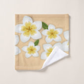 Hawaiian Plumeria Frangipani Tropische bloemen Bad Handdoek (Wasdoekje)