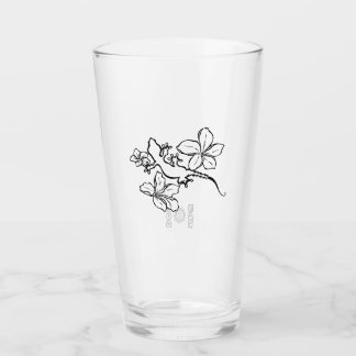 Hawaiian Plumeria Gecko Water Glass Glas