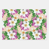Hawaiian Plumeria Gift Wrap Inpakpapier Vel (Voorkant 2)
