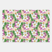 Hawaiian Plumeria Gift Wrap Inpakpapier Vel (Voorkant)