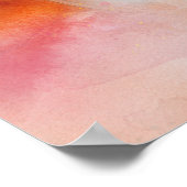 Hawaiian Plumeria in Neon Pink, Geel en Wit Poster (Hoek)