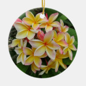 Hawaiian Plumeria Keramisch Ornament (Voorkant)