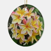 Hawaiian Plumeria Keramisch Ornament (Links)