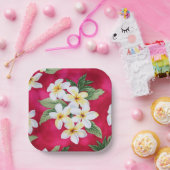 Hawaiian plumeria Paper Bord (Feest)