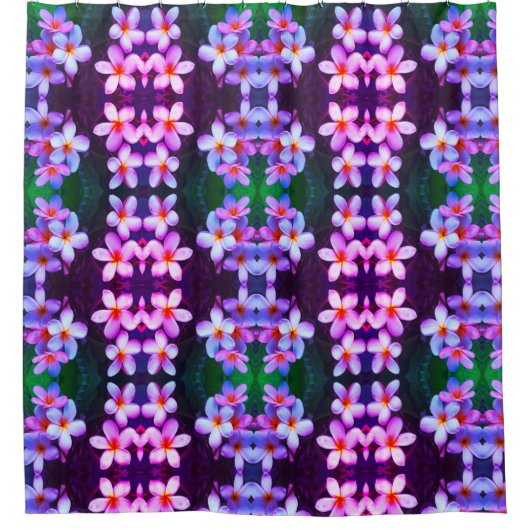 Hawaiian Plumeria Shower Curtain Douchegordijn (Voorkant)