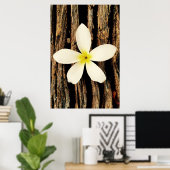 Hawaiian Plumeria Statement Piece Poster (Thuiskantoor)