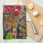 Hawaiian Plumeria Theedoek (Quarter Fold)