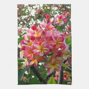 Hawaiian Plumeria Theedoek