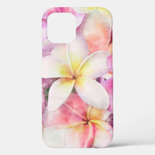 Hawaiian Plumeria Tropische Floral Waterverf Case-Mate iPhone Case