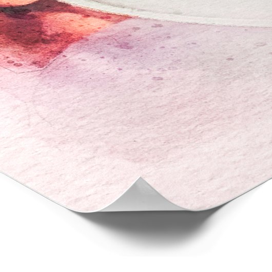 Hawaiian Plumeria Tropische Floral Waterverf Poster (Hoek)