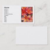Hawaiian Plumeria Visitekaartje (Voorkant / Achterkant)