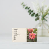 Hawaiian Plumeria Visitekaartje (Staand voorkant)