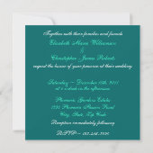 Hawaiian Plumeria Wedding Invitation Kaart (Achterkant)