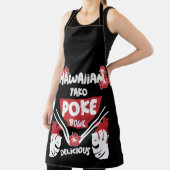 Hawaiian Poke Bowl Tako Poke Apron Schort (Insitu)