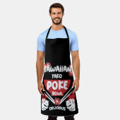 Hawaiian Poke Bowl Tako Poke Apron Schort (Gedragen)