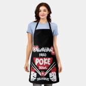 Hawaiian Poke Bowl Tako Poke Schort (Gedragen)