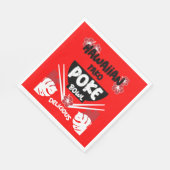 Hawaiian Poke Bowl Tako Poke Servet (Hoek)