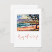 Hawaiian Pounders Beach Moederdag kaart (Voorkant / Achterkant)