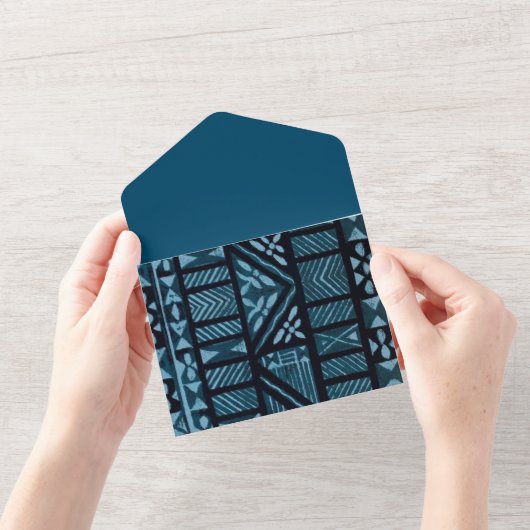 Hawaiian Print All In One Uitnodiging (Opening)