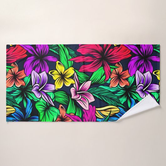 Hawaiian Print Badhanddoek (Badhanddoek)