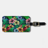 Hawaiian Print Bagagelabel (Voorkant horizontaal)