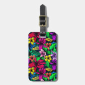 Hawaiian Print Bagagelabel (Voorkant verticaal)