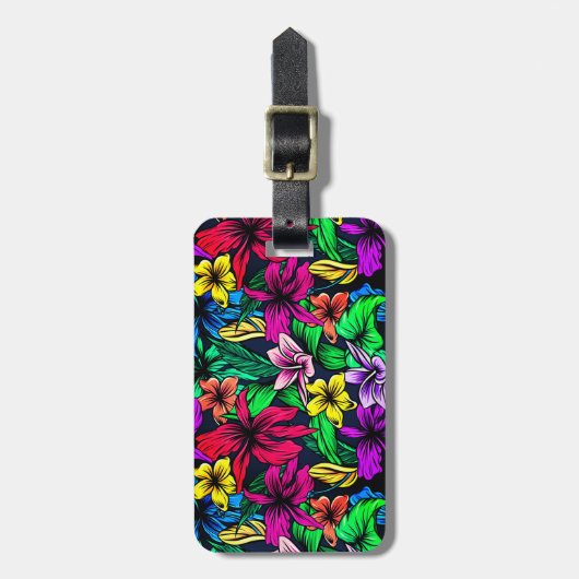 Hawaiian Print Bagagelabel (Voorkant verticaal)