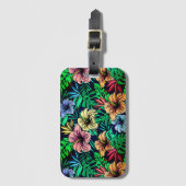 Hawaiian Print Bagagelabel (Voorkant (verticaal))