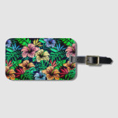Hawaiian Print Bagagelabel (Voorkant (horizontaal))