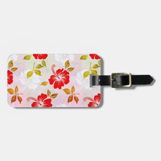 Hawaiian Print Bagagelabel (Voorkant horizontaal)