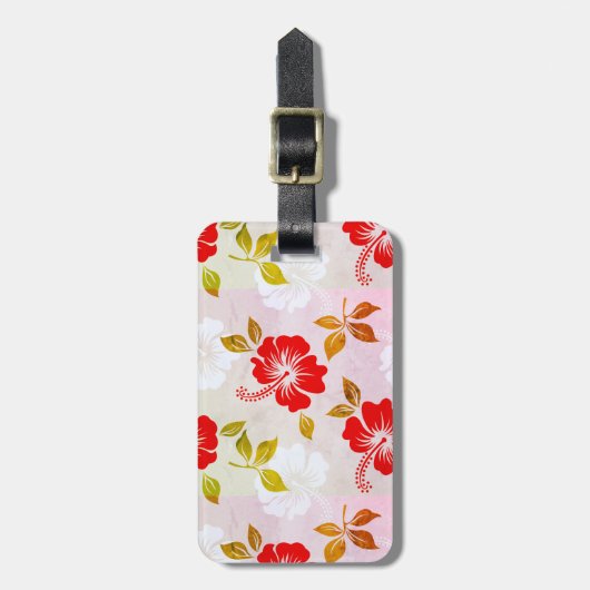 Hawaiian Print Bagagelabel (Voorkant verticaal)