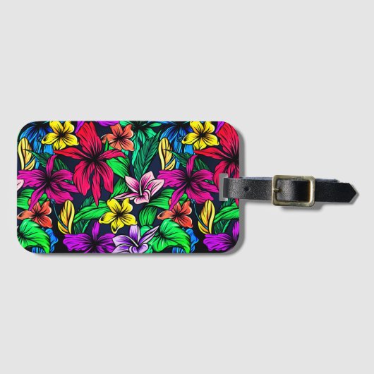 Hawaiian Print Bagagelabel (Voorkant (horizontaal))