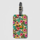 Hawaiian Print Bagagelabel (Voorkant (verticaal))