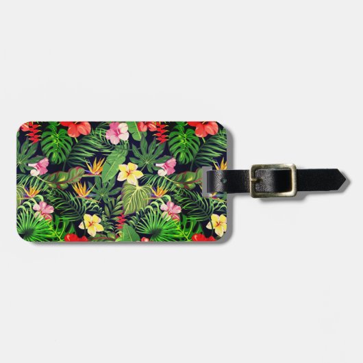 Hawaiian Print Bagagelabel (Voorkant horizontaal)