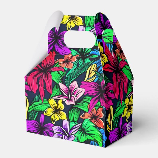 Hawaiian Print Bedankdoosjes (Achterkant)