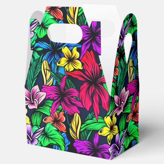 Hawaiian Print Bedankdoosjes (Geopend)