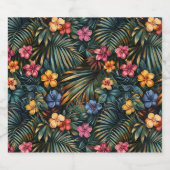 Hawaiian Print Bier Etiket (Enkel label)