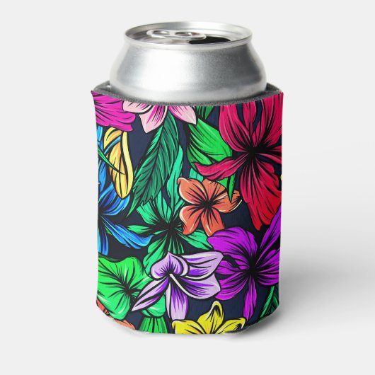 Hawaiian Print Blikjeskoeler (Blikje Achterkant)