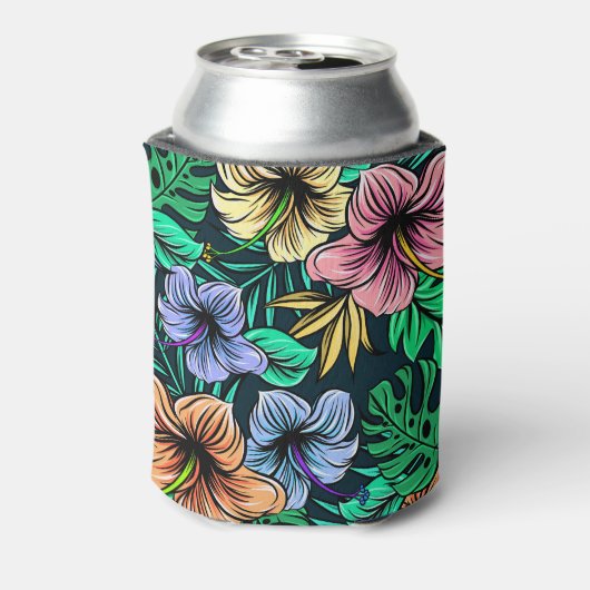 Hawaiian Print Blikjeskoeler (Blikje Achterkant)