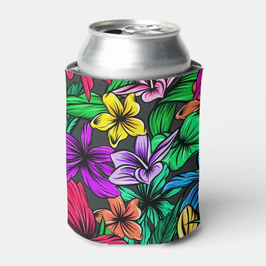 Hawaiian Print Blikjeskoeler (Blikje Voorkant)