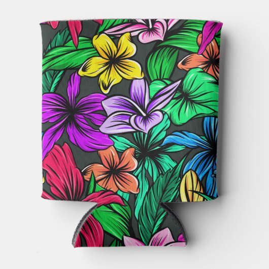 Hawaiian Print Blikjeskoeler (Voorkant)