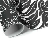 Hawaiian print broodvrucht ulu patroon cadeaupapier (Rol Hoek)