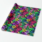 Hawaiian Print Cadeaupapier (Uitgerold)