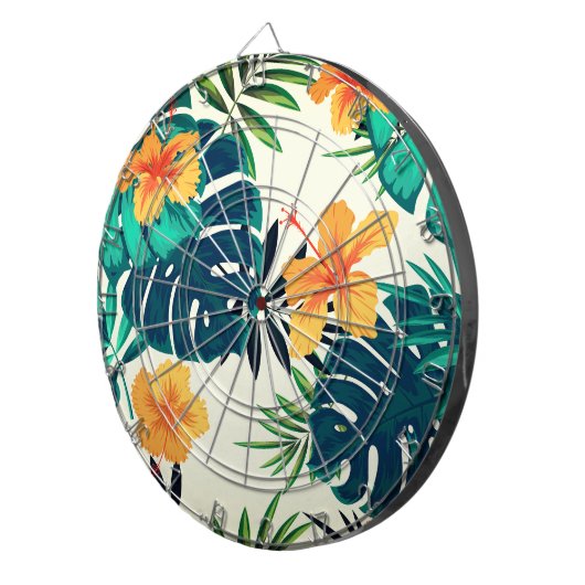 Hawaiian Print Dartbord (Voorkant Rechts)