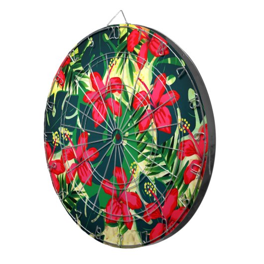 Hawaiian Print Dartbord (Voorkant Rechts)