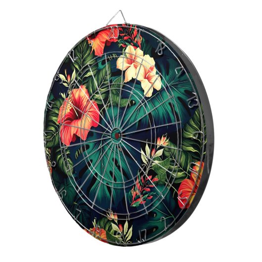 Hawaiian Print Dartbord (Voorkant Rechts)