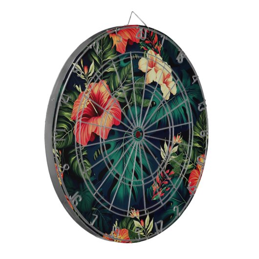 Hawaiian Print Dartbord (Voorkant Links)