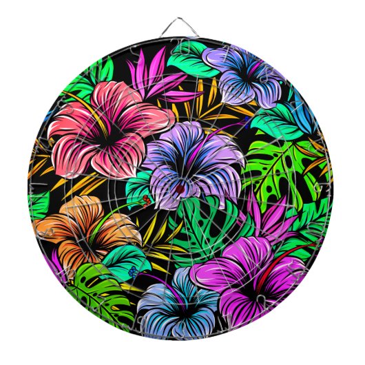 Hawaiian Print Dartbord (Voorkant)