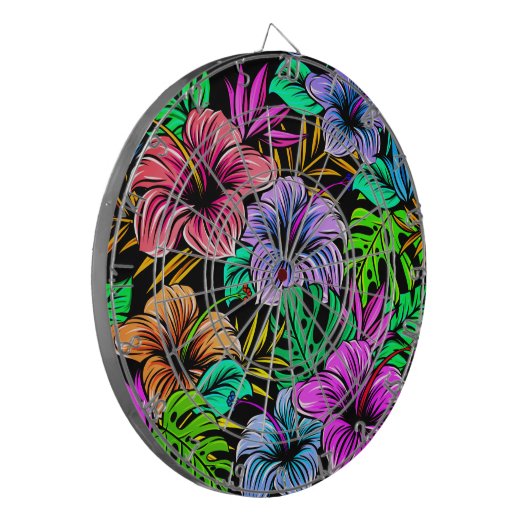 Hawaiian Print Dartbord (Voorkant Links)